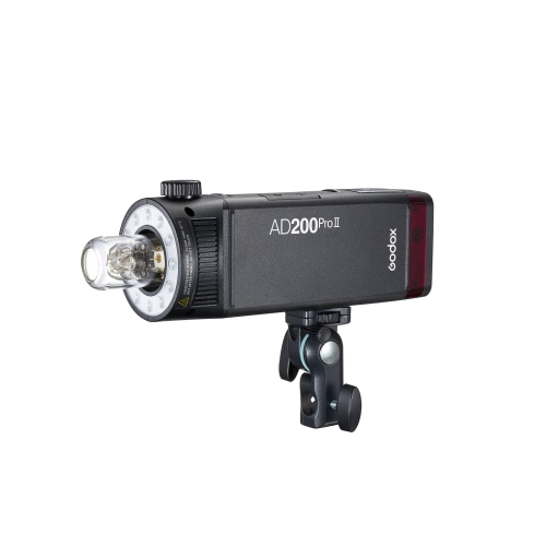 Remis à neuf - Capteur de flash stroboscopique AD200 Pro II de Godox, appareil photo de poche monochrome HSS, 200 W, 5800K, TTL 1/8000 bicolore, avec