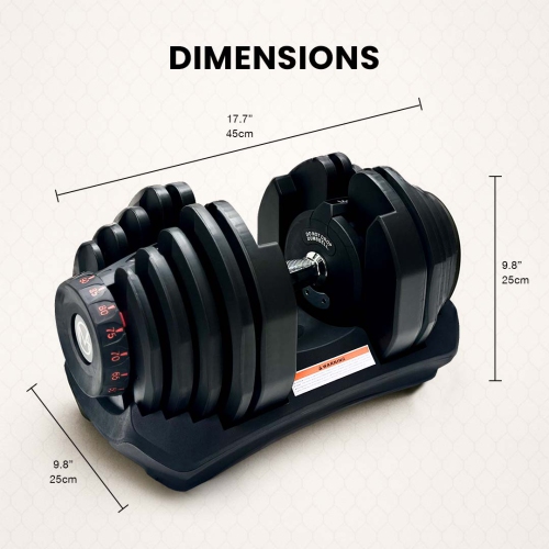Haltères réglables MotionGrey de 10-90 lb avec prise haute résistance et banc d'entraînement, corde à sauter et ensemble de mains antidérapantes en
