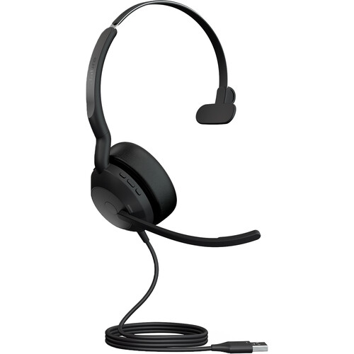 Refurbished - Jabra Evolve2 50 Wired/Wireless Bluetooth On-Ear Mono Headset with Noise Cancelling Microphone - (25089-889-999)
