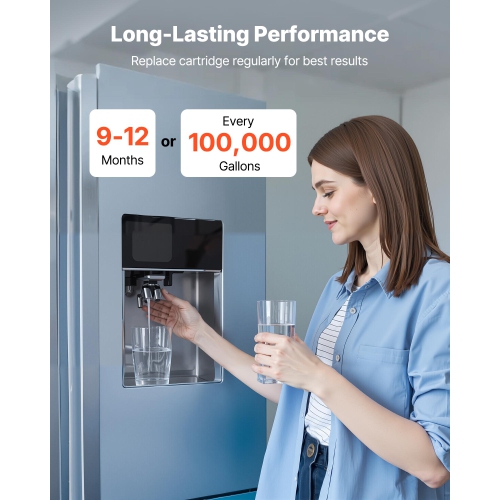 VEVOR 4.5" x 20" Whole House Water Filter Replacement Cartridge, Polyphosphate Scale Inhibitor Filter for Whole Home Water Filtration System, Reduce