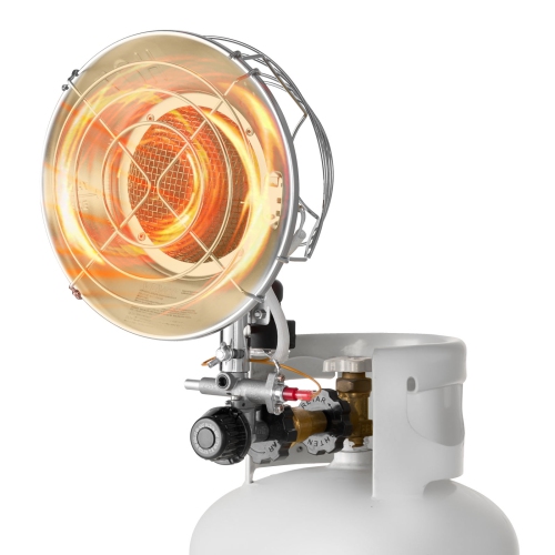 VEVOR  15000 Btu Propane Tank Top Heater, Rapid Heating 180-Degree Infrared Radiant Tank Top Gas Heater, Stepless Temperature Adjustment for Ice