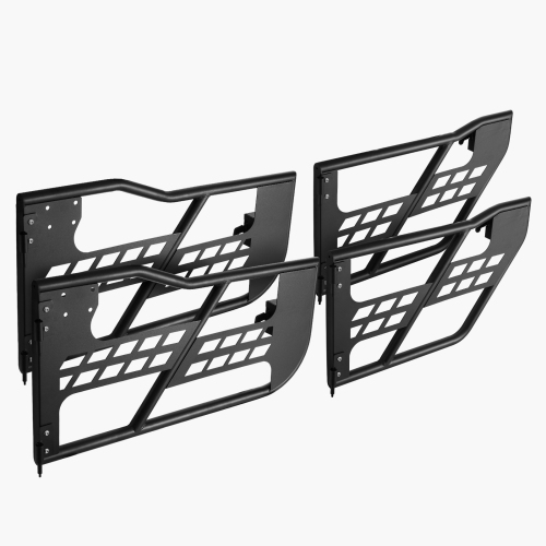 VEVOR 4-Door Jeep Tube Doors, Hunting Style Jeep Tubular Door with Heavy-Duty Hinges & OE Latch, with Rubber Pads & Toughened Steel Tube, Fit for