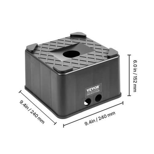 VEVOR 6" High Trailer Jack Blocks, Heavy Duty RV Leveling Blocks, Each with 6000lbs Capacity, as RV Jack Stand, Stool, for Travel Trailers, 5th