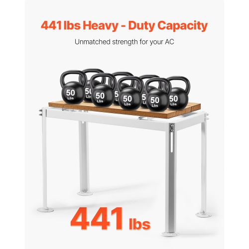 VEVOR Mini Split Ground Stand, Adjustable Anti-Vibration, fits 9000-18000 BTU Ductless Air Conditioner Heat Pump, Heavy Duty AC Base Bracket Floor