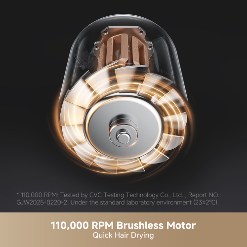MOVA Shine 10 High-speed Hair Dryer, 110,000RPM Brushless Motor Blow Dryer Plasma Hair Care for Gentle Drying, 4 Modes 2 Speed for Your Perfect Style