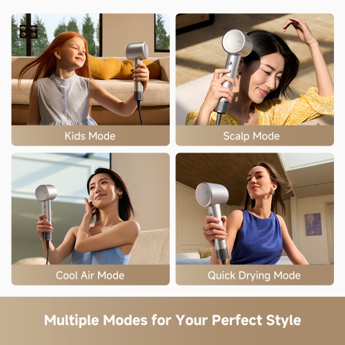 MOVA Shine 10 High-speed Hair Dryer, 110,000RPM Brushless Motor Blow Dryer Plasma Hair Care for Gentle Drying, 4 Modes 2 Speed for Your Perfect Style