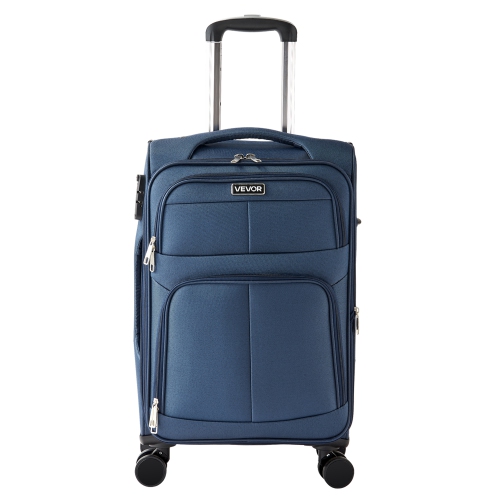 Valise souple extensible de 20&nbsp;po VEVOR avec roulettes pivotantes, bagage de cabine souple, valise enregistrée légère avec pochette extensible à