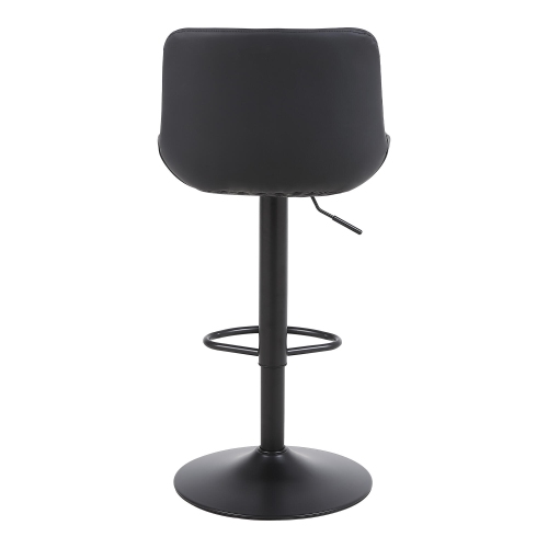 PU Leather Bar Stools Set of 2, Adjustable Swivel Counter Height Barstools with Back, Kitchen Island Stool Dining Chairs