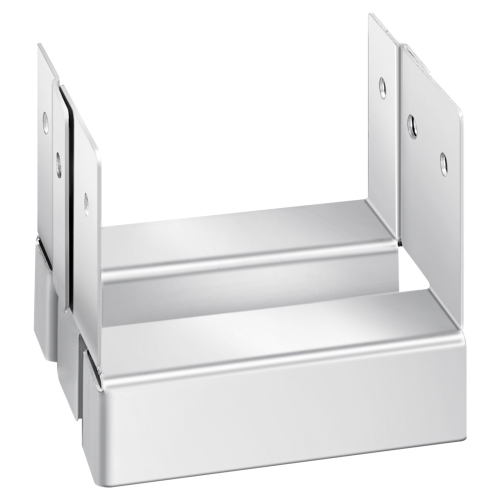 VEVOR 4x4 Post Base 10 Pcs, Inner Size 3.53x3.56inch/89.6x90.5mm Concrete Post Anchor, Heavy-Duty Zinc-Plated Carbon Steel Posts Brackets with 1 Inch