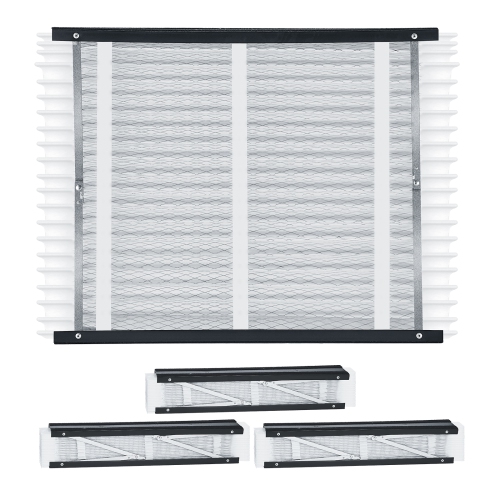 VEVOR 20 x 25 x 4 Furnace Filter, MERV 13 HVAC Ac Filters,12-Month Electrostatic Pleated Air Conditioner Filters, 4-Pack for Capturing Dust