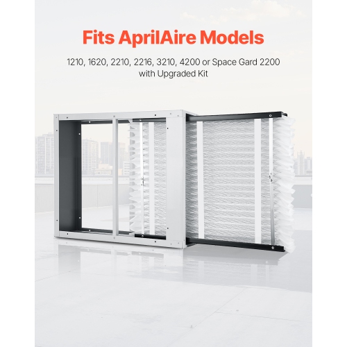 VEVOR 20 x 25 x 4 Furnace Filter, MERV 13 HVAC Ac Filters,12-Month Electrostatic Pleated Air Conditioner Filters, 4-Pack for Capturing Dust