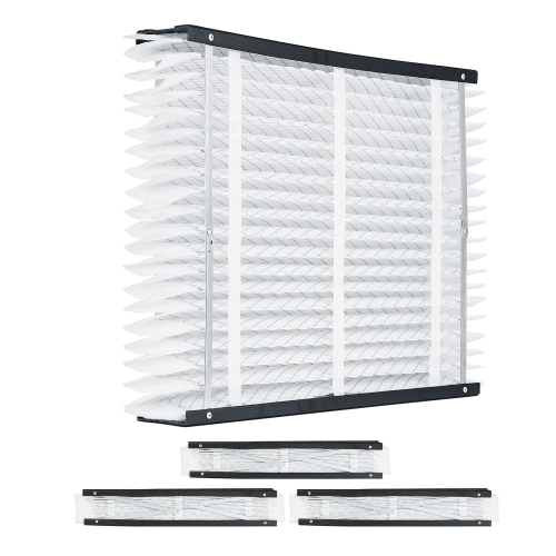 VEVOR 20 x 25 x 4 Furnace Filter, MERV 13 HVAC Ac Filters,12-Month Electrostatic Pleated Air Conditioner Filters, 4-Pack for Capturing Dust