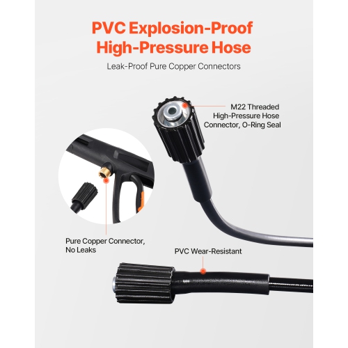 VEVOR 2700 PSI Max Electric Pressure Washer, 1.8 GPM, High Power Pressure Machine with 4 Quick Connect Nozzles and a Foam Cannon, Ideal for