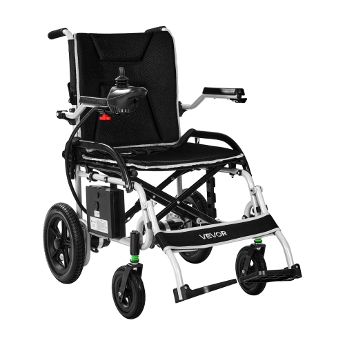 VEVOR 220lbs Capacity Electric Wheelchair for Adults,Foldable & Lightweight Motorized Wheelchair,12-Mile Long Travel Range,All-Terrain Powered