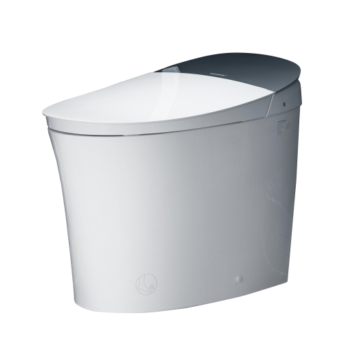 WOODBRIDGE Smart Bidet Toilet Auto Open & Close, Auto Flush, Foot Sensor, Cleaning Foam Dispenser, Heated Seat and ADA Chair Height Design