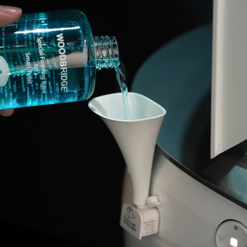 WOODBRIDGE Smart Bidet Toilet Auto Open & Close, Auto Flush, Foot Sensor, Cleaning Foam Dispenser, Heated Seat and ADA Chair Height Design