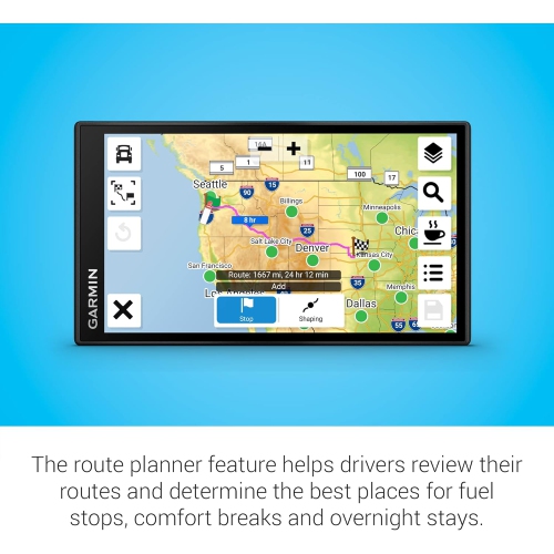 Navigateur de camion GPS Dezl OTR 610 de Garmin