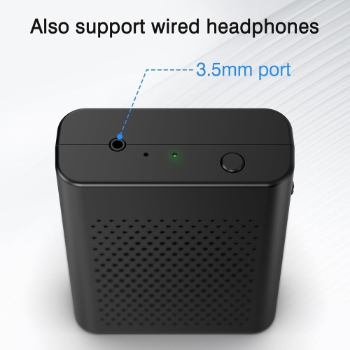 Portable Wireless Voice Amplifier with Wireless Lavalier Microphone, Mini Speaker for Teachers, Streaming, Lectures, Conferences