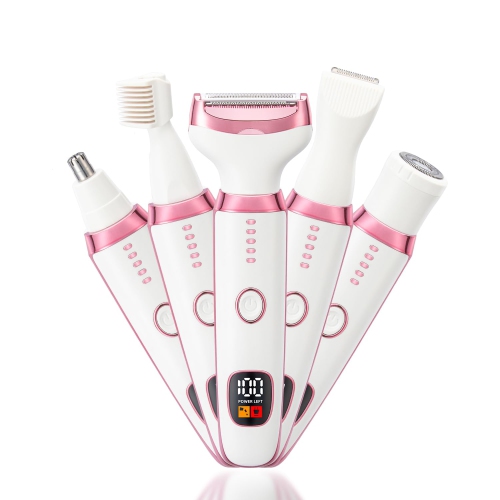Electric Shaver for Women, Wet and Dry Bikini Trimmer and Facial Shaver for Face, Nose Hair, Arms, Armpits, Legs, and Pubic Hair