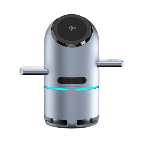 MYACUC  3-In-1 Charging Station for Multiple Devices, Charging Stand \w Portable Built-In Speaker, Qi2 Fast Wireless Charger for Iphone Apple Watch &