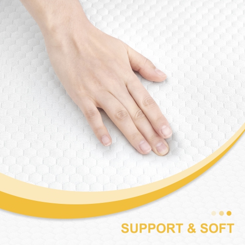 Twolike 8" Cool Basic Memory Foam Mattress, Fiberglass-Free, Medium-Touch, Cool Airflow Memory Foam, Mattress In A Box - Twin (Single)