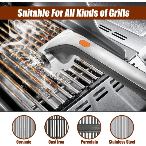 Electric Grill Brush with Water Reservoir,Automatic BBQ Brushes for Grill Cleaner,Steam Grill Brush for Outdoor Grill,Unique Grilling Gifts for