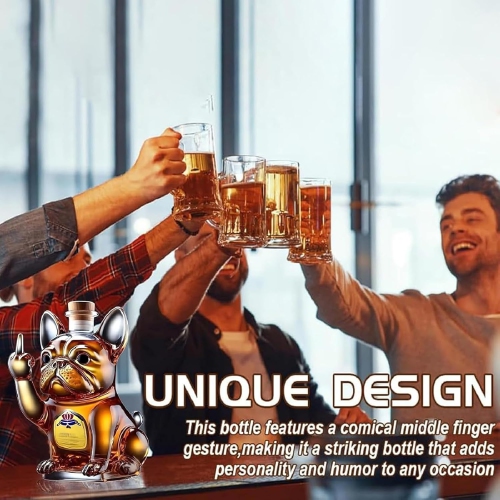 Dachshund Dog Whiskey Bottle, Whiskey Decanter, Dachshund Whiskey Bottle, Whiskeys Woof Decanter, Glass Dachshunds Statue Wine Decanters, Funny Glass