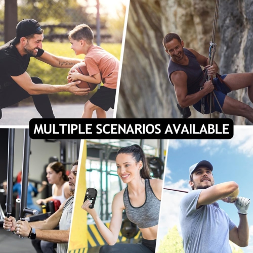 Digital Hand Strength Meter, Hand Dynamometer, Black, Electronic Grip Strength Gauge, Grip Strength Trainer, Power Meter with USB Charging Cable Blue