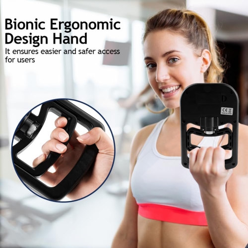 Digital Hand Strength Meter, Hand Dynamometer, Black, Electronic Grip Strength Gauge, Grip Strength Trainer, Power Meter with USB Charging Cable Black