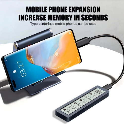 M.2 NVMe/SATA SSD Enclosure 5Gbps USB3.2 Gen2 – 500MB/s Transfer Speed, Smart Display, AI Dual-Chip, Supports 8TB, Metal Thermal Design, UASP TRIM,