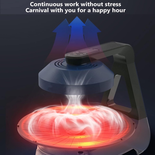 Infrared Barbecue Machine, Smokeless Indoor Grill, 1390w LCD Display, 360° Rotating Grill Pan, Timing Temperature Control, for Gatherings