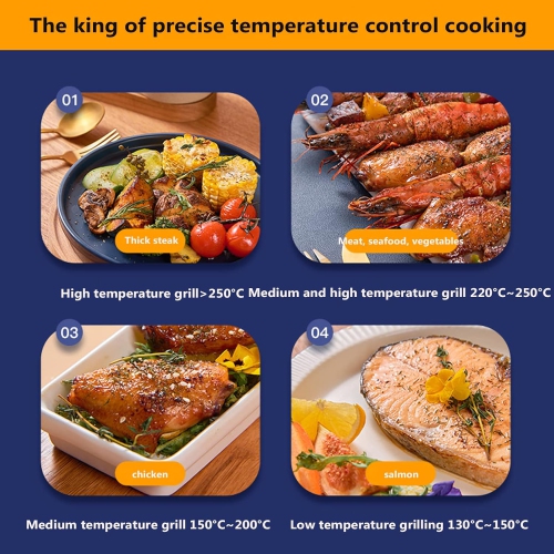 Infrared Barbecue Machine, Smokeless Indoor Grill, 1390w LCD Display, 360° Rotating Grill Pan, Timing Temperature Control, for Gatherings