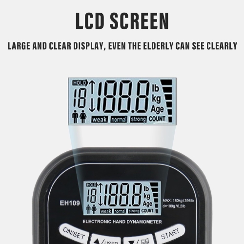 Grip Strength Tester and Trainer Set – Electronic Hand Dynamometer & Adjustable Resistance Grip,Electronic Counting Grip