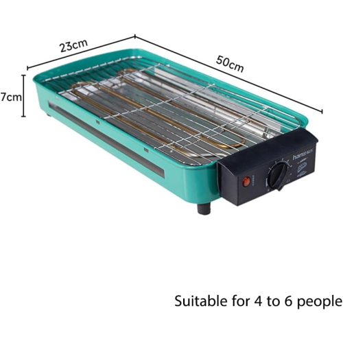 Electric Indoor Grill, 2 in 1 Indoor Grills for Kitchen, Versatile Smokeless Indoor Grill for Home Cooking With Grill Mesh, Non-Stick Baking Pan and