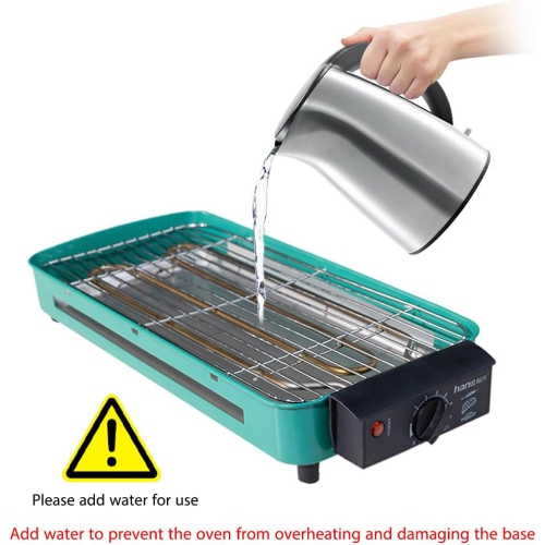 Electric Indoor Grill, 2 in 1 Indoor Grills for Kitchen, Versatile Smokeless Indoor Grill for Home Cooking With Grill Mesh, Non-Stick Baking Pan and