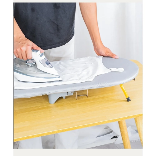 Folding Ironing Board, Folding Ironing Board, Foldable Table Legs for Space Saving, Compact Ironing Board with Table Stand leaves