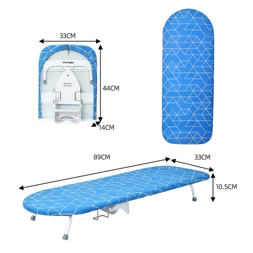 Folding Ironing Board, Folding Ironing Board, Foldable Table Legs for Space Saving, Compact Ironing Board with Table Stand Blue