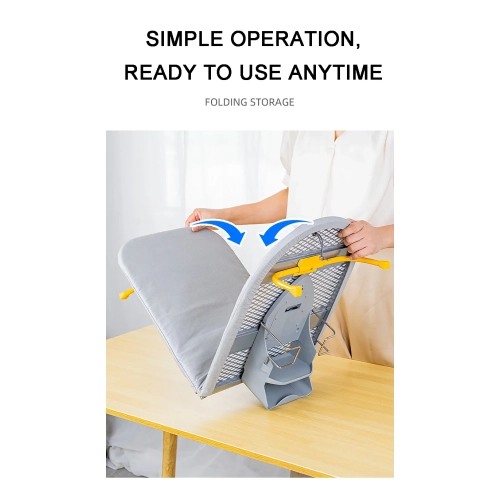 Planche à repasser pliante, planche à repasser pliable, pattes de table pliables pour gagner de l'espace, planche à repasser compacte avec support de