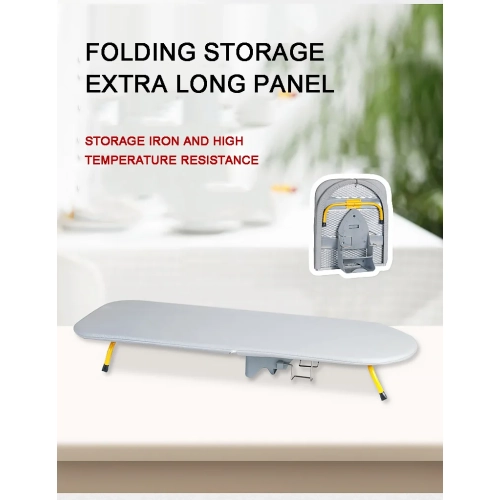 Folding Ironing Board, Folding Ironing Board, Foldable Table Legs for Space Saving, Compact Ironing Board with Table Stand Pink