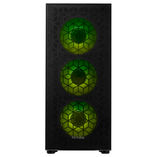 YEYIAN Gaming PC Desktop Ryzen 5 8400F, RTX 5050, 16G DDR5 5600MHz RAM, 1TB SSD, Prebuilt Tower Computer