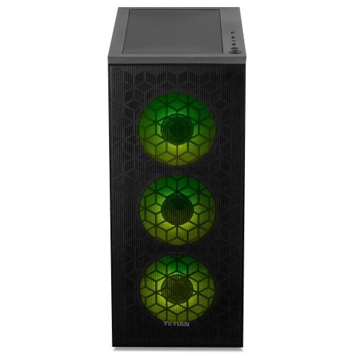 YEYIAN Gaming PC Desktop Ryzen 5 8400F, RTX 5050, 16G DDR5 5600MHz RAM, 1TB SSD, Prebuilt Tower Computer