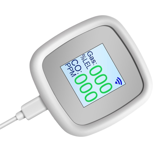 1.4-inch TFT full-color LCD gas alarm WIFI smart version carbon monoxide alarm can be used in kitchens, bathrooms, gas rooms, gas pipelines and other