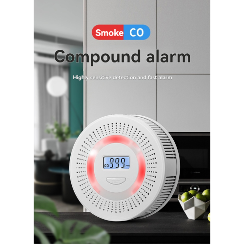 2-in-1 Smoke and Carbon Monoxide Alarm | 90dB Audible and Visual Alarm | Battery-Powered Smoke Alarm | Smoke Alarm | Carbon Monoxide Alarm | A safety