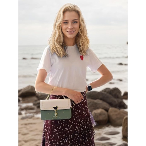 Sacoche à poignée sur le dessus et cœur brodé pour femme Sacs à main griffés petits sacs à bandoulière