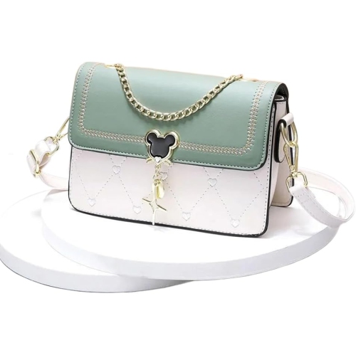 Womens Top Handle Satchel Heart Embroidered Quilted Purses Designer Handbags Small Crossbody Bags