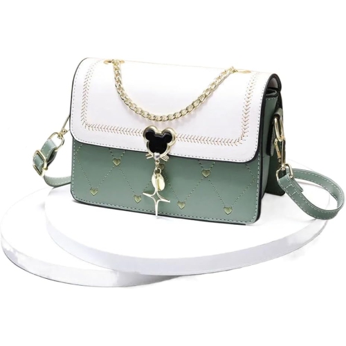 Womens Top Handle Satchel Heart Embroidered Quilted Purses Designer Handbags Small Crossbody Bags