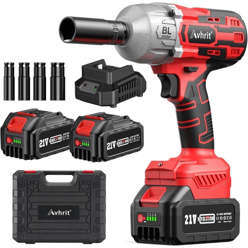 Avhrit Cordless Impact Wrench 1/2, High Torque