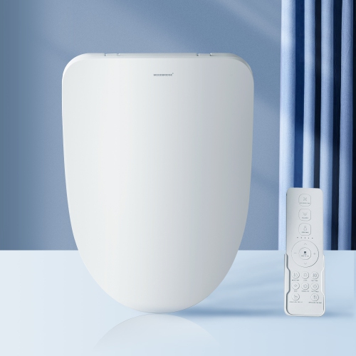 WOODBRIDGE  Electronic Bidet Seat With Automatic Open And Close Lid, Child Wash, Elongated Soft Close In White