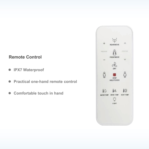 WOODBRIDGE Elongated Smart Bidet Toilet Seat, Electronic Advanced Self Cleaning, SoftClose Lid, Automatic Deodorization