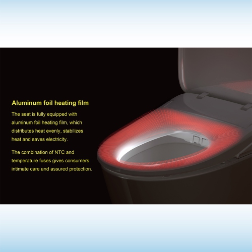 WOODBRIDGE Elongated Smart Bidet Toilet Seat, Electronic Advanced Self Cleaning, SoftClose Lid, Automatic Deodorization